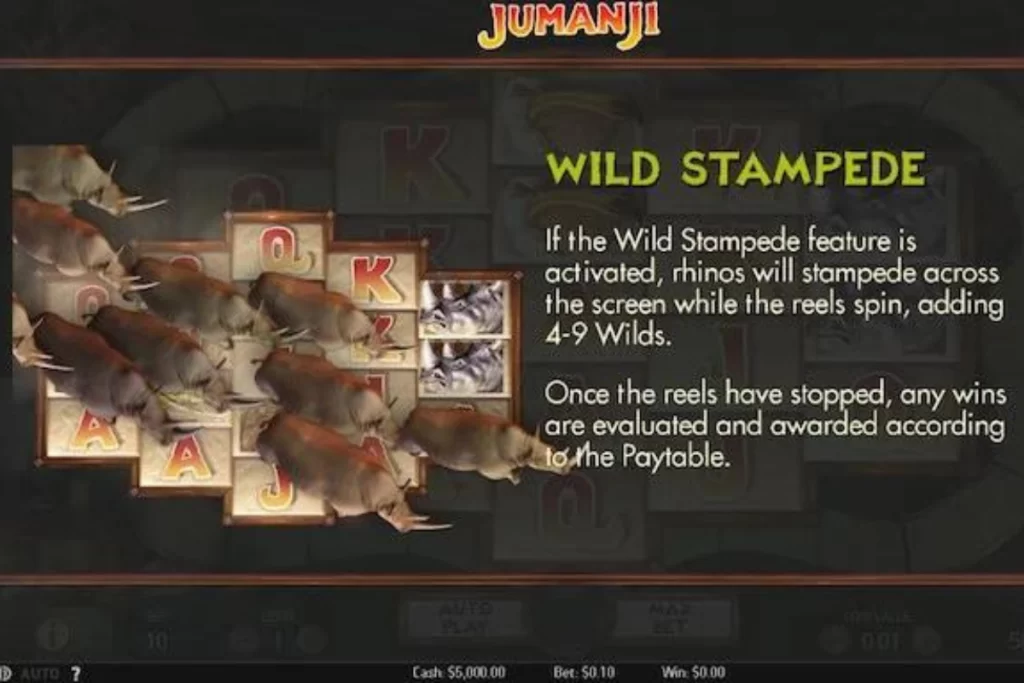 jumanji slot wild symbols