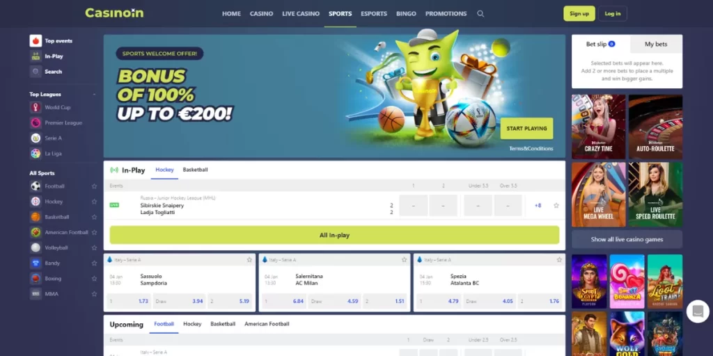 online casinoin sports betting