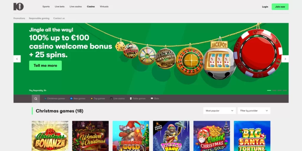 10bet casino homepage