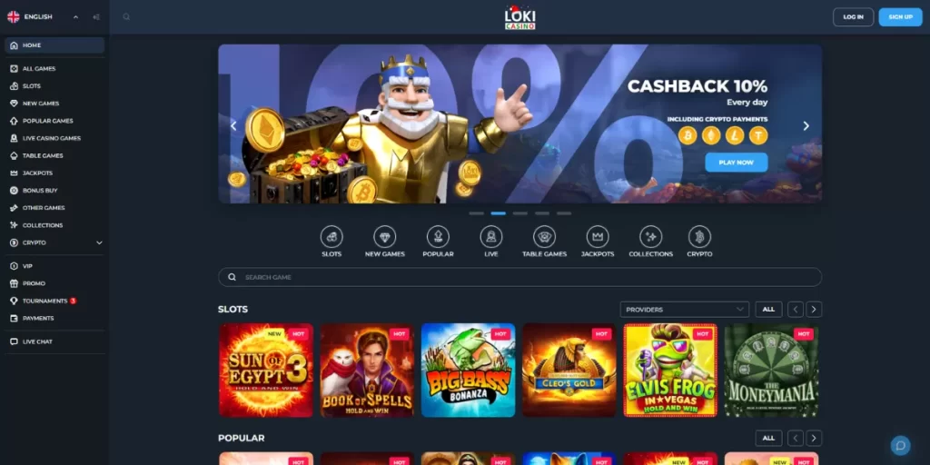 loki casino homepage