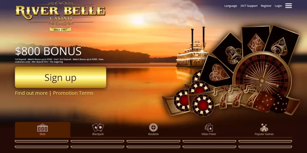 river belle casino homepage
