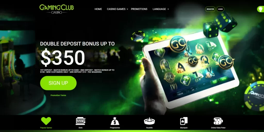 gaming club casino homepage