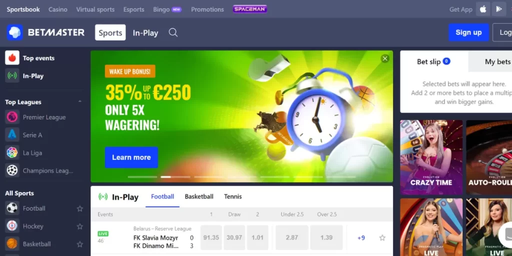 Betmaster online casino sports betting
