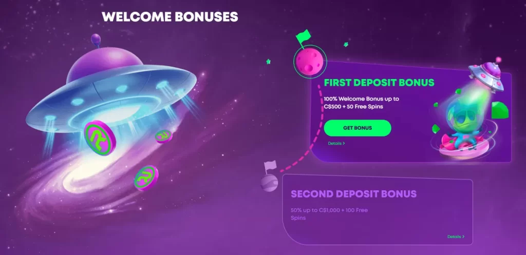 welcome bonus rocket casino